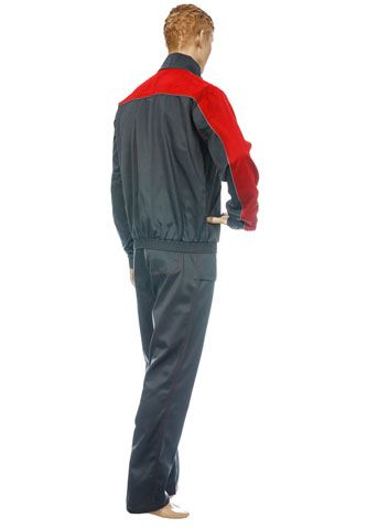 Костюм рабочий Аватар с брюками серо-красный