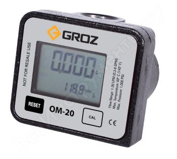 Счетчик цифровой OM/20/1-2/BSP для масла и дизельного топлива GROZ GR45795